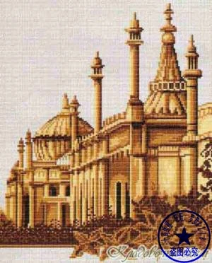 CS-1517 Counted Cross Stitch Kit Castle City Town Historic Building vervaco.jpg