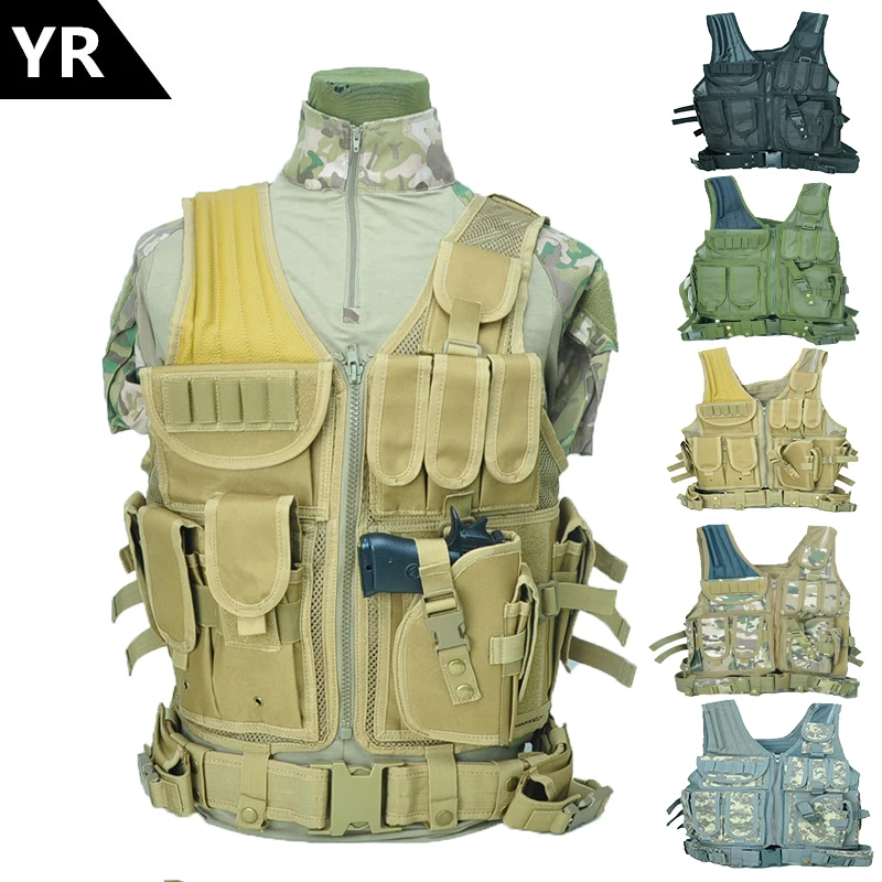 

High Quality Mesh Breathable Tactical vest security outdoor training combat C field protection vest For Paintball Game SWAT Team