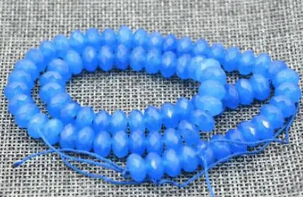 Charming 5x8mm Faceted Blue stone Loose Beads 15 &quot | Украшения и аксессуары