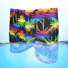 Мужские трусы-боксеры, разноцветные купальные брюки, купальный костюм, Горячая весна, пляжные плавательные штаны