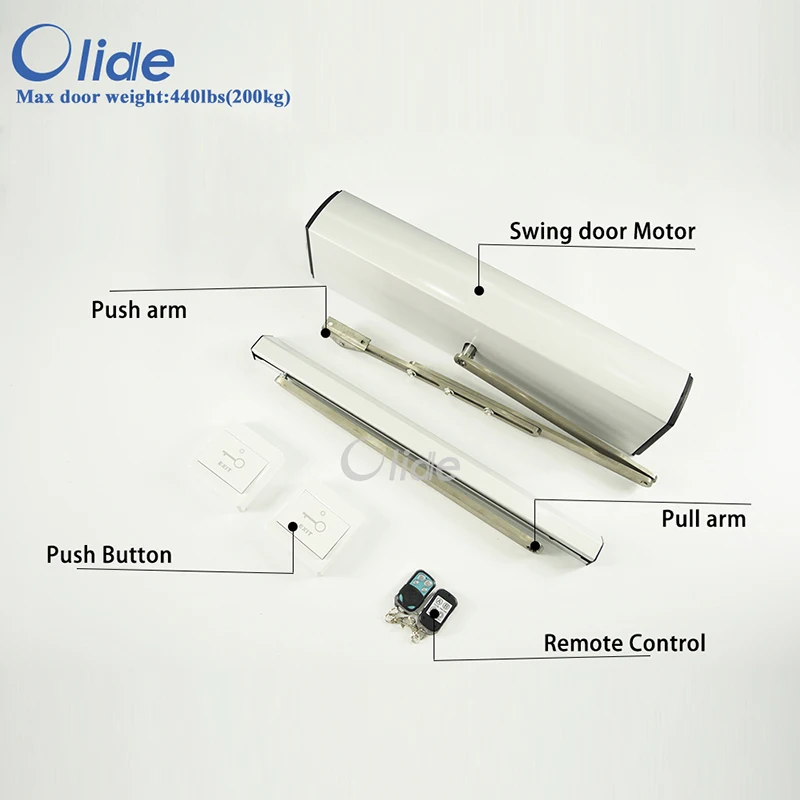 Сверхмощный Автоматический Открыватель двери распашной Открыватель двери с пультом дистанционного управления