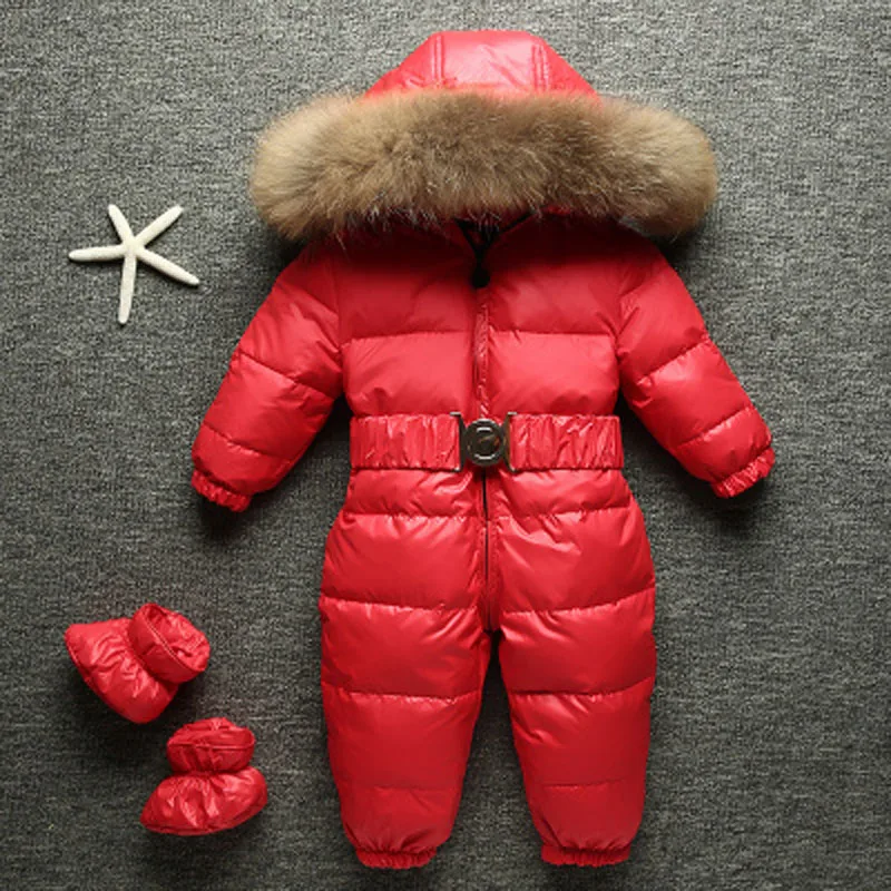 Зимний комбинезон для новорожденных; лыжный костюм; детский зимний комбинезон; Детское пальто; детская зимняя одежда; комбинезон на 90% утином пуху; Детские костюмы; комбинезоны; E165