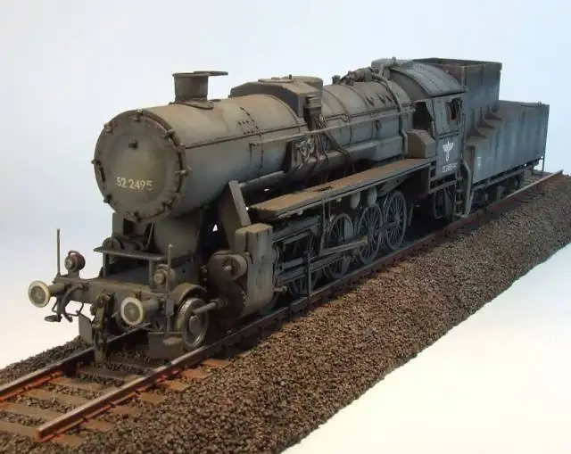 Немецкая модель паровоза BR 52 1/72|steam locomotive model|steam locomotivelocomotive model |