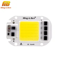 [MingBen] Lâmpada COB LEVOU Chip 5 W 20 W 30 W 50 W 220 V de Entrada Inteligente IC Driver Fit Para DIY LEVOU Holofotes Holofote Branco Frio Quente branco