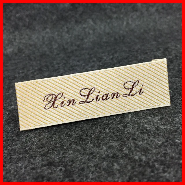 Custom clothing labels Woven Labels hang tags, Embroidered Logo, custom tags and labels for ...