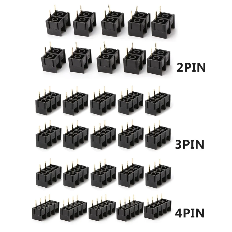 

10PCS 300V 25A Black 2/3/4PIN KF1000 10mm Pitch PCB Screw Terminal Connector