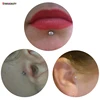 De moda de 100% de titanio G23 Daith oreja Tragus Piercing en el labio punta AAA Zircon Labret cartílago Piercing con gemas 1,2*8mm joyería del cuerpo ► Foto 2/5