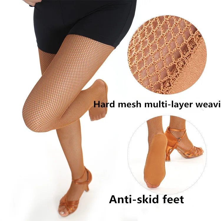 

YD-EVER Sexy Hard network Stocking Women Professional Fishnet Tights Latin Dance stockings Tights For Women