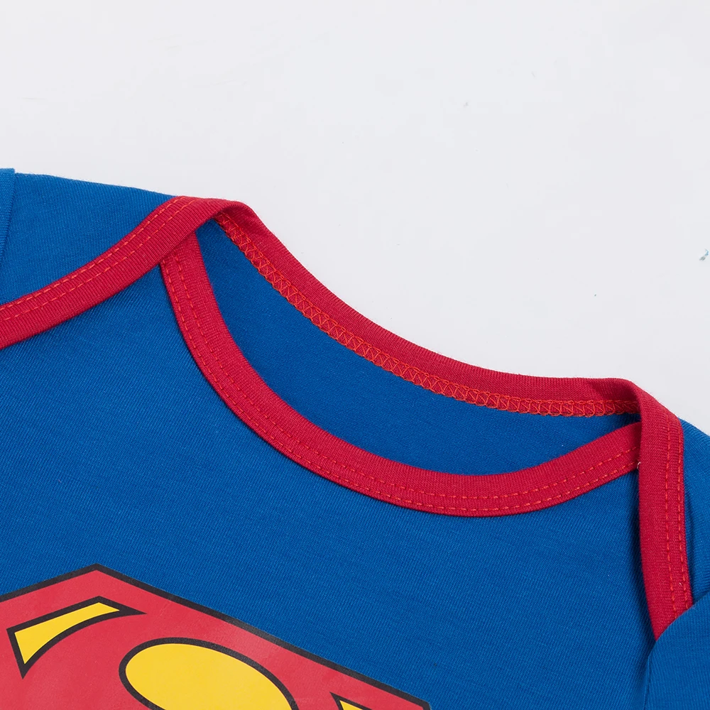 الأزياء سوبرمان باتمان الطفل الفتيان السروال القصير بذلة زي مصنوع من القطن الملابس مجموعة الوليد طفل 0-24 M الاطفال الملابس Bebek Tulum