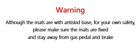 floor mats stay away from