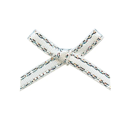 Silver Satin 029 YAMA широкий 20mm±3mm высокое 18mm±3mm ручной завязанный 200 шт./пакет блеск корсажная цвета: золотистый, серебристый атласная лента Diy подарок Свадебные украшения - Цвет: Silver Satin 029