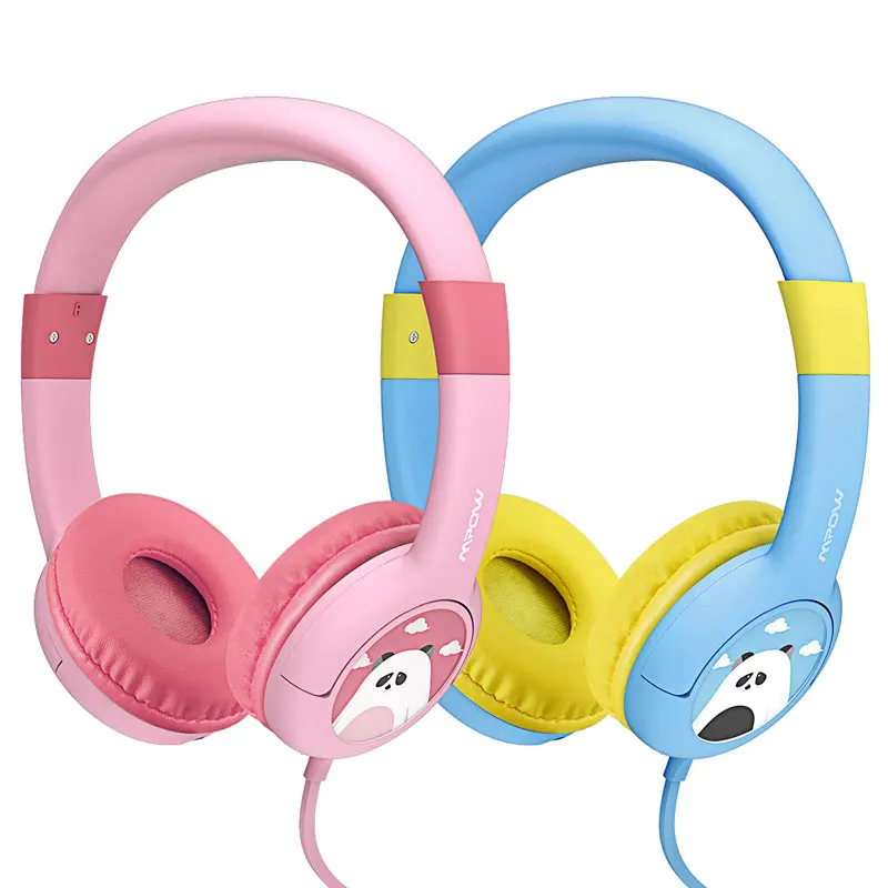Оригинальные Mpow проводные наушники для детей Max 85dB объем ограничен мягкими амбушюрами гарнитура с Shareport для MP3 MP4 ноутбука планшета ПК - Цвет: blue and pink