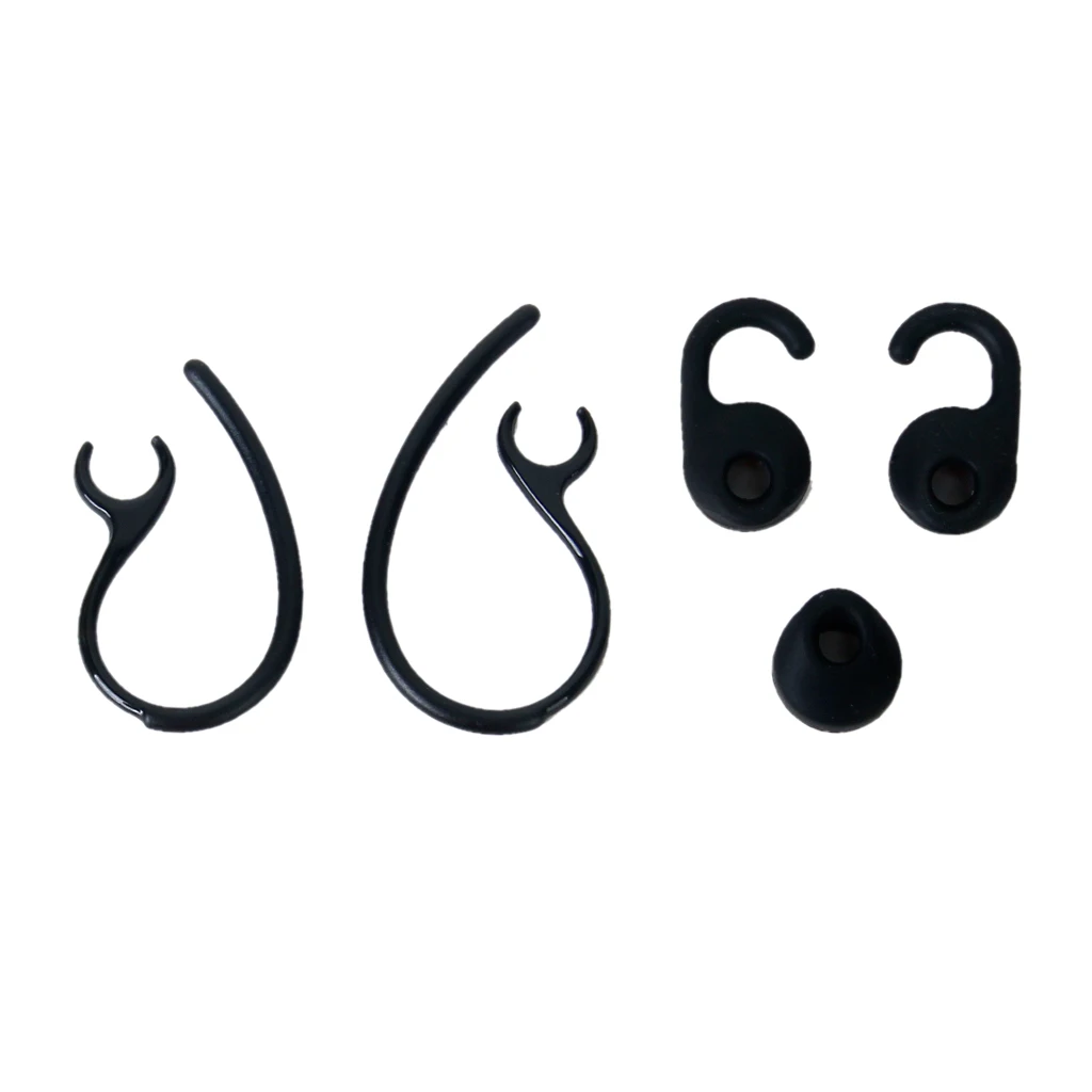Black Ear Bud Gels Hooks Set Replacement Parts For Jabr EASYGO/CLEAR/TALK Bluetooth Earhook Wireless Headset Accessories