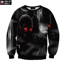 2017 New Halloween Little Skeleton Feeding Sweater Men Women Training Exercise Beast Beat Sports Warm Windproof Sweater