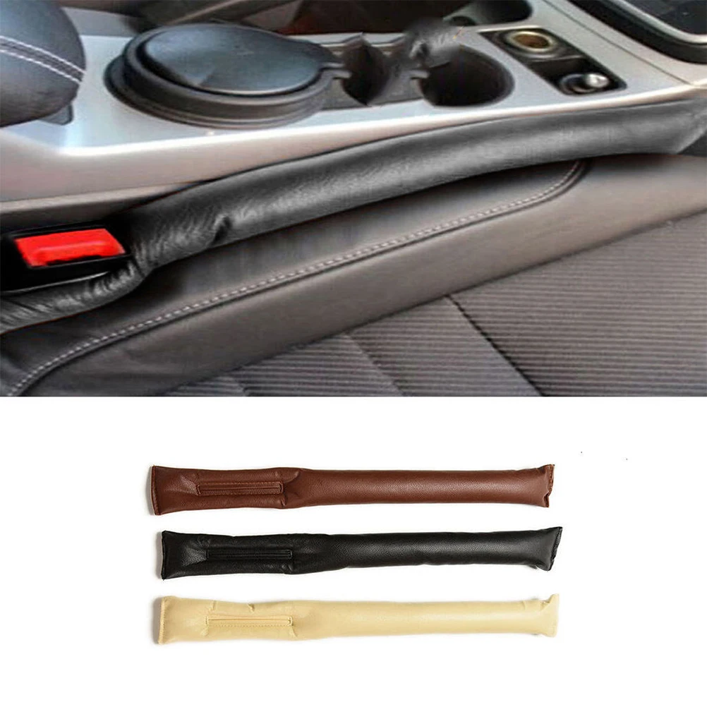 1pc Hot Sale Sline Black Leather Car Seat Seam Gap Filler Soft Pad