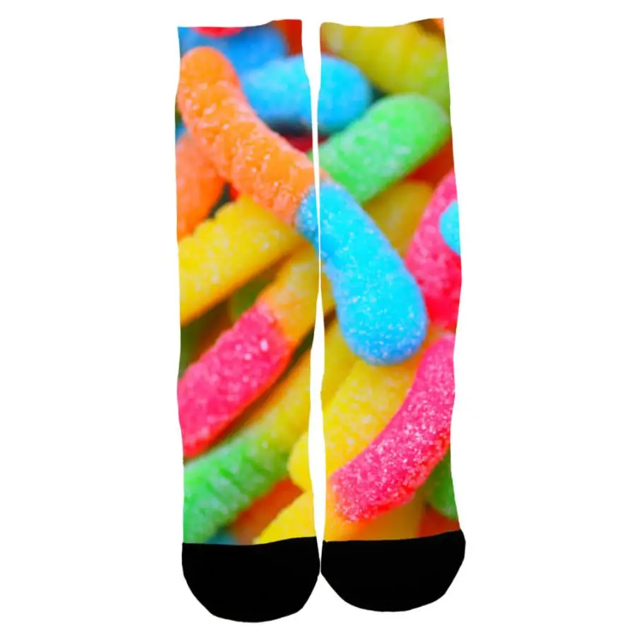 Новые модные милые Повседневное носки унисекс Прохладный 3D продукты, фрукты печатных НЧ носки до лодыжки Fancinating красивых носков Soxs calcetin# ZB