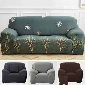 

Green Tree Living Room Sofa Cover Slipcover Elastic Converts Cover Tight All-inclusive 1/2/3/4-Seat Single/Two/Three/Four-seater