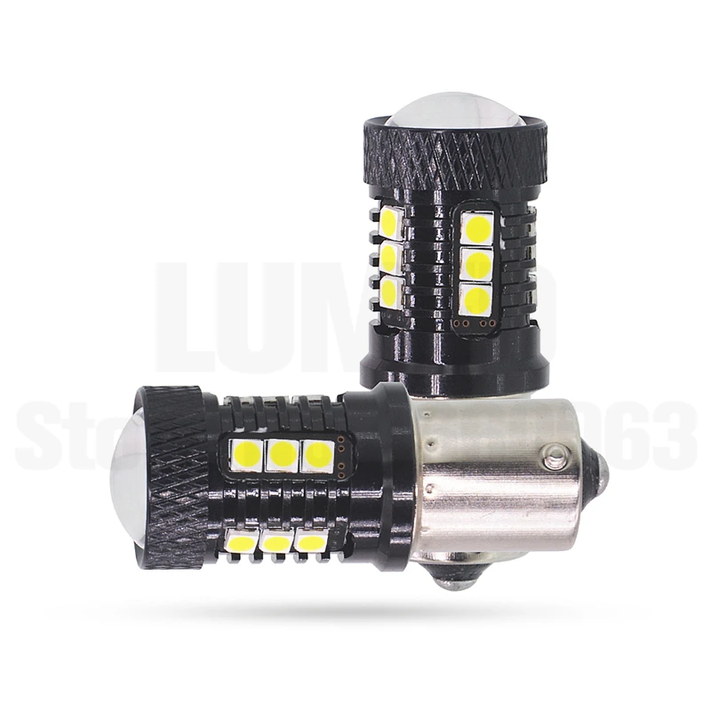 50x P21W светодиодный 1156 T20 W21/5 Вт P21/5 Вт 7443 W21W 7440 Bay15d 21 3030 SMD автомобиля светодиодный лампы Авто дневные ходовые огни обратного светильник 720lm