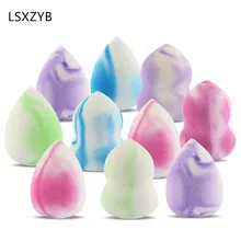 Шт. 10 шт. случайный цвет уход за кожей лица Косметика для губ пуховка основа для макияжа лица крем контур гладкой Make Up Tool Kit в мир