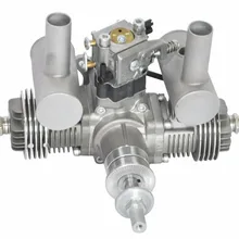 RCGF 30cc двухцилиндровый бензиновый/бензиновый двигатель двойной цилиндр с глушителем/зажиганием/свечей зажигания для радиоуправляемой модели самолета