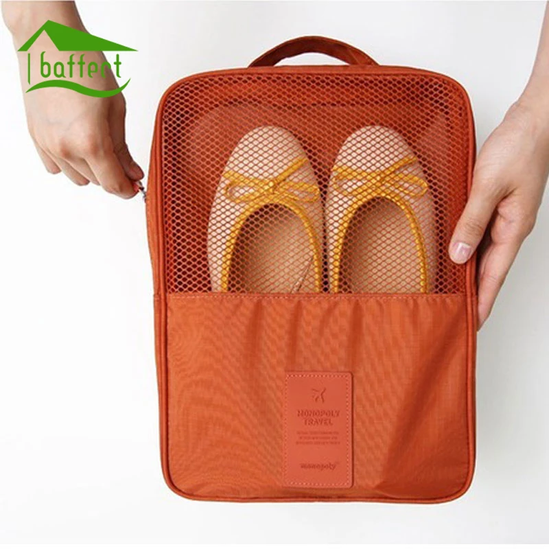 Travel Shoe Storage Bag Organizer Shoes Pouch Nylon & Mesh Waterproof