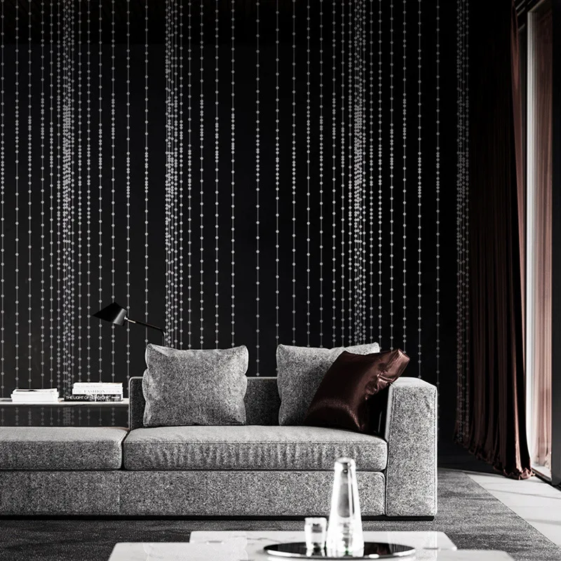 

Modern Simple Abstract Bead Curtain PVC Wallpaper Living Room TV Background Wall KTV Bar Red Wallpaper a Generation of Fat