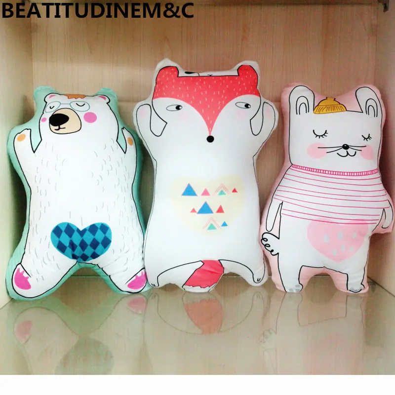 

New Cute Animal Double-sided Printing Pillows, Sofa Pillow Cushions, Home Decor, Children's Toys, Animal Plush Toys, Gifts