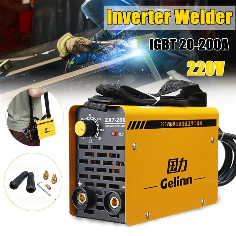 

20-200Amp Portable Inverter Welder Welding Machine DC 220V For Welding Equipment Working And Electric Working