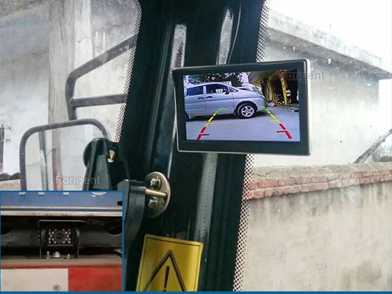 Fongent складной цифровой TFT ЖК-экран Автомобильный монитор для автомобиля заднего вида камера заднего вида или DVD Поддержка NTSC/PAL 4,3/5 дюймов
