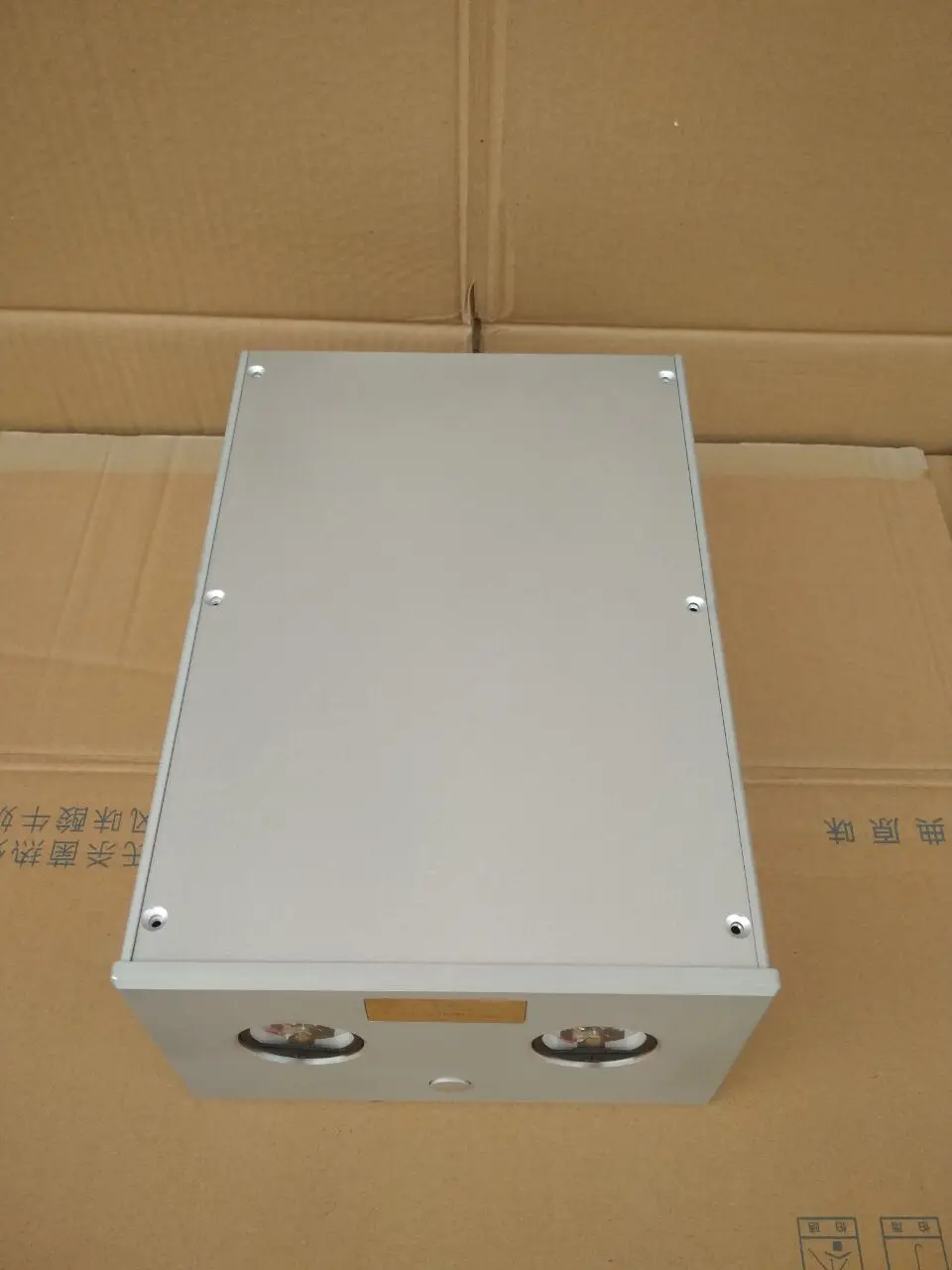 Dual UV meter Full Aluminum power amplifier Box Enclosure AMP Case DIY