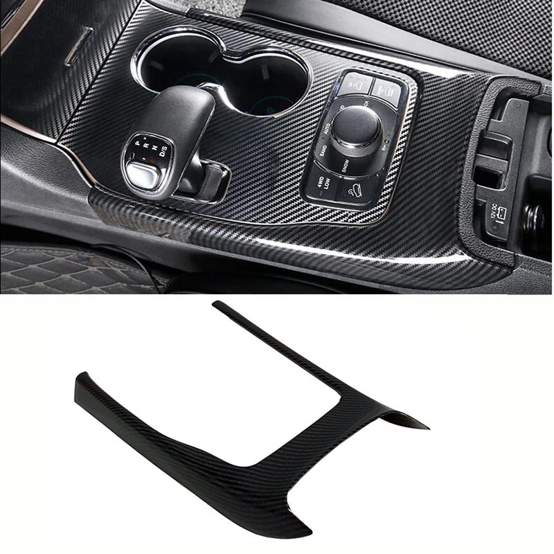 

Carbon Fiber/Matte Inner Gear Shift Frame Cover Trim For Jeep Grand Cherokee 2014 2015 2016 -2018 Gear Shifter Box Panel Cover