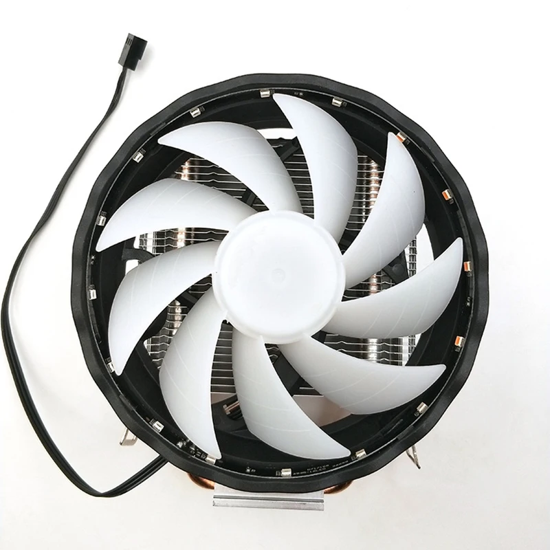 3Pin Процессор Вентилятор Cooler RGB светодиодный вентилятор радиатора 4 теплотрубки радиатор Процессор кулер для Intel LGA 1150/1151/1155/1156/1366/775 AMD