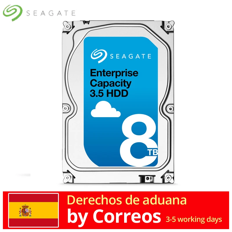 

Seagate Enterprise 8TB, 3.5in 8000 GB, 7200 RPM, Serial ATA, 256 MB, HDD