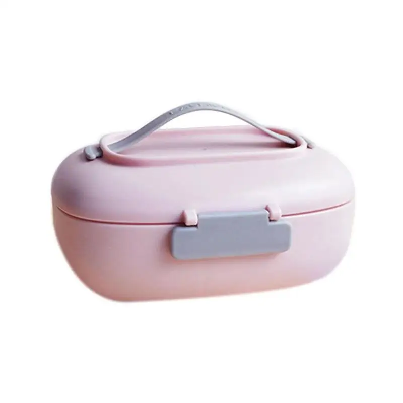

Portable Lunch Box With Silicone Handle Students School Lunch Box Bento Boxes Outdoor Picnic Food Container Food Storage Case