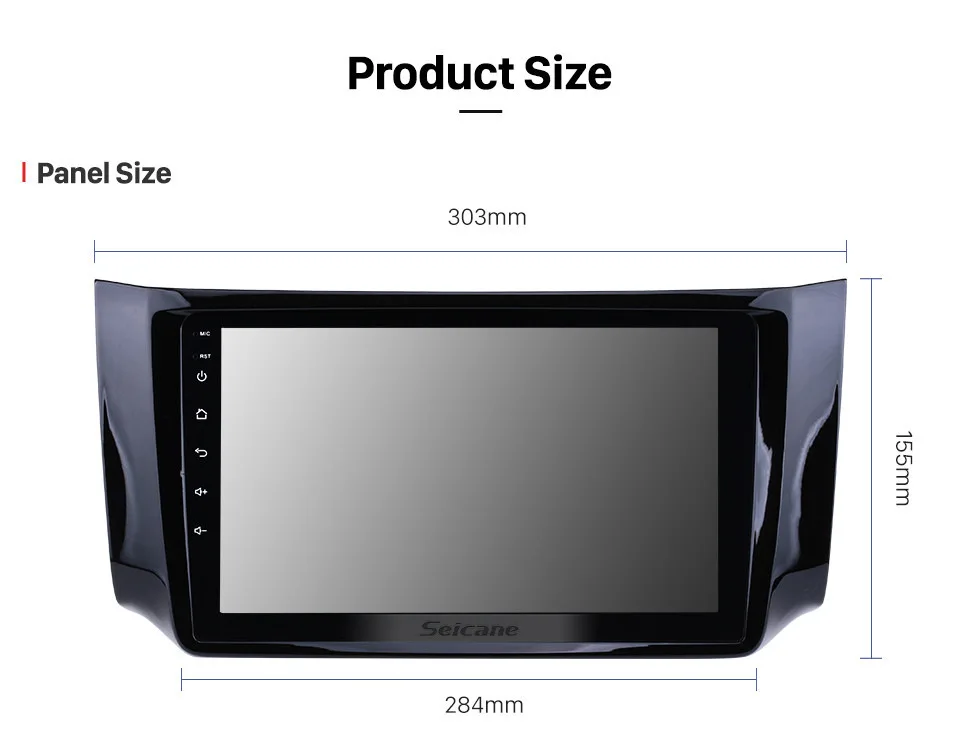 Clearance Seicane Car GPS Navi 10.1" HD Android 8.1 TouchScreen Radio Bluetooth For NISSAN SYLPHY 2012-2016 support Steering Wheel Control 18