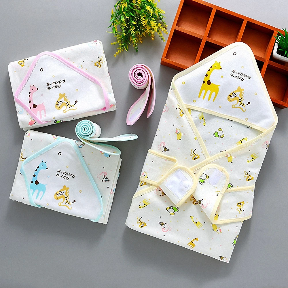 

Autumn baby 100% cotton warm receiving blanket newborn baby colorful cute bedsheet super soft 80x80cm blanket for 0-3M baby