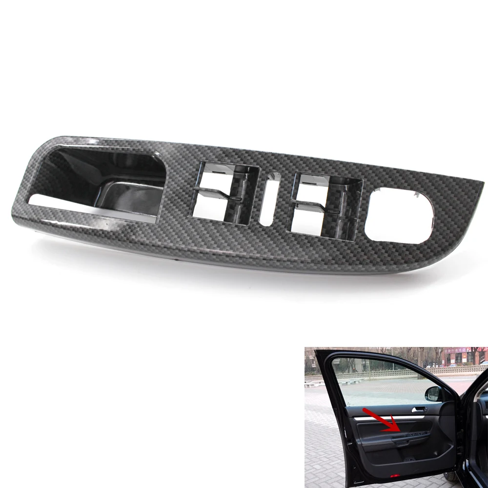 

Window Switch Panel Bezel Cover Carbon Fiber Printed for VW MK5 Jetta 1K4868049C ( 2005-2009) Left Hand Drive