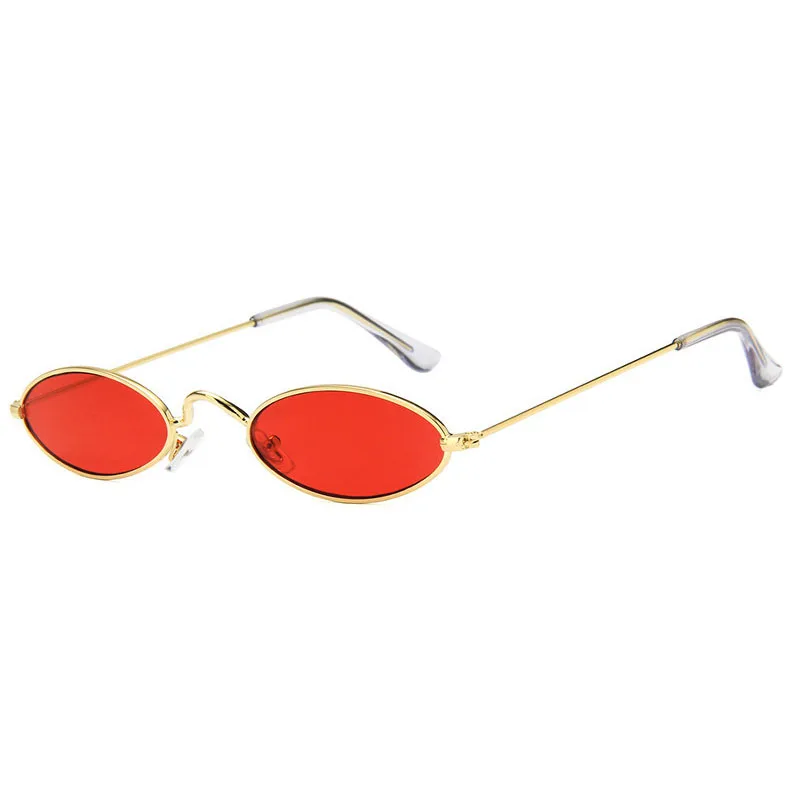 

Fashion Design Small Frame Sunglasses Brand Women Oval Sun glasses Men Gafas Red Black Yellow Shades Vintage Eyewear For Female