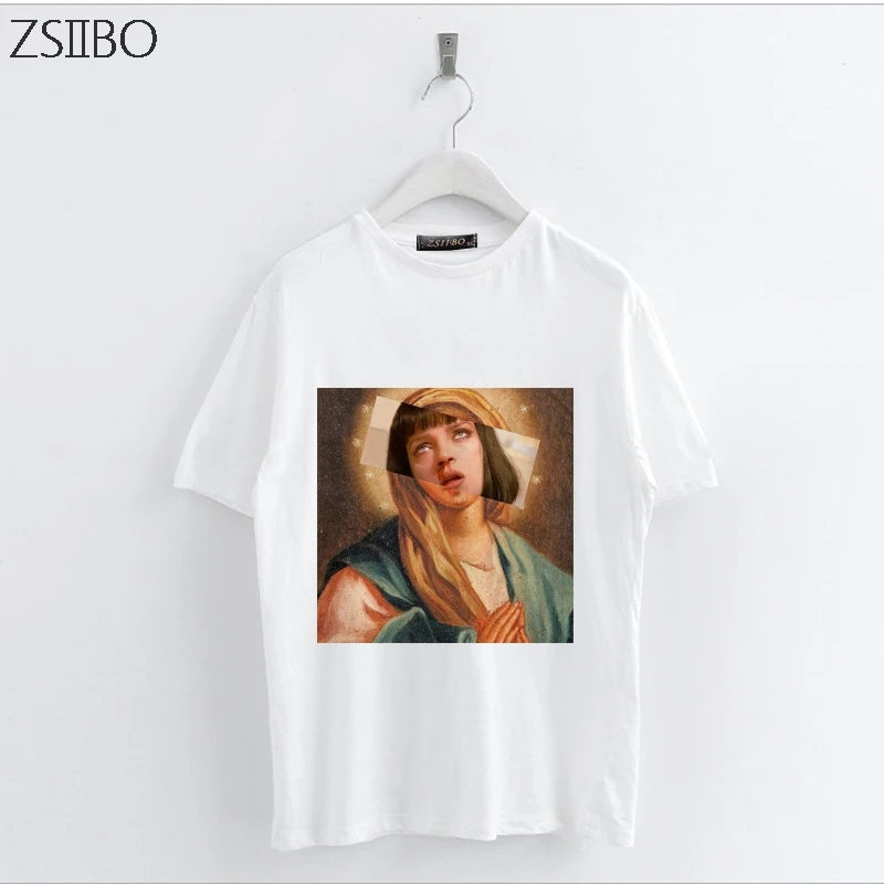 

Female t shirt Harajuku women LargeSize Casual trend T-shirt Print theme cartoon pattern round neck short-sleeved shirt Tops 3XL