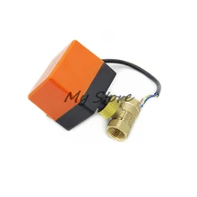 DN25(G ") Электрический привод клапан AC220V Электрический шаровой клапан латунный моторизованный шаровой клапан Тип переключателя электрические двухходовые клапаны