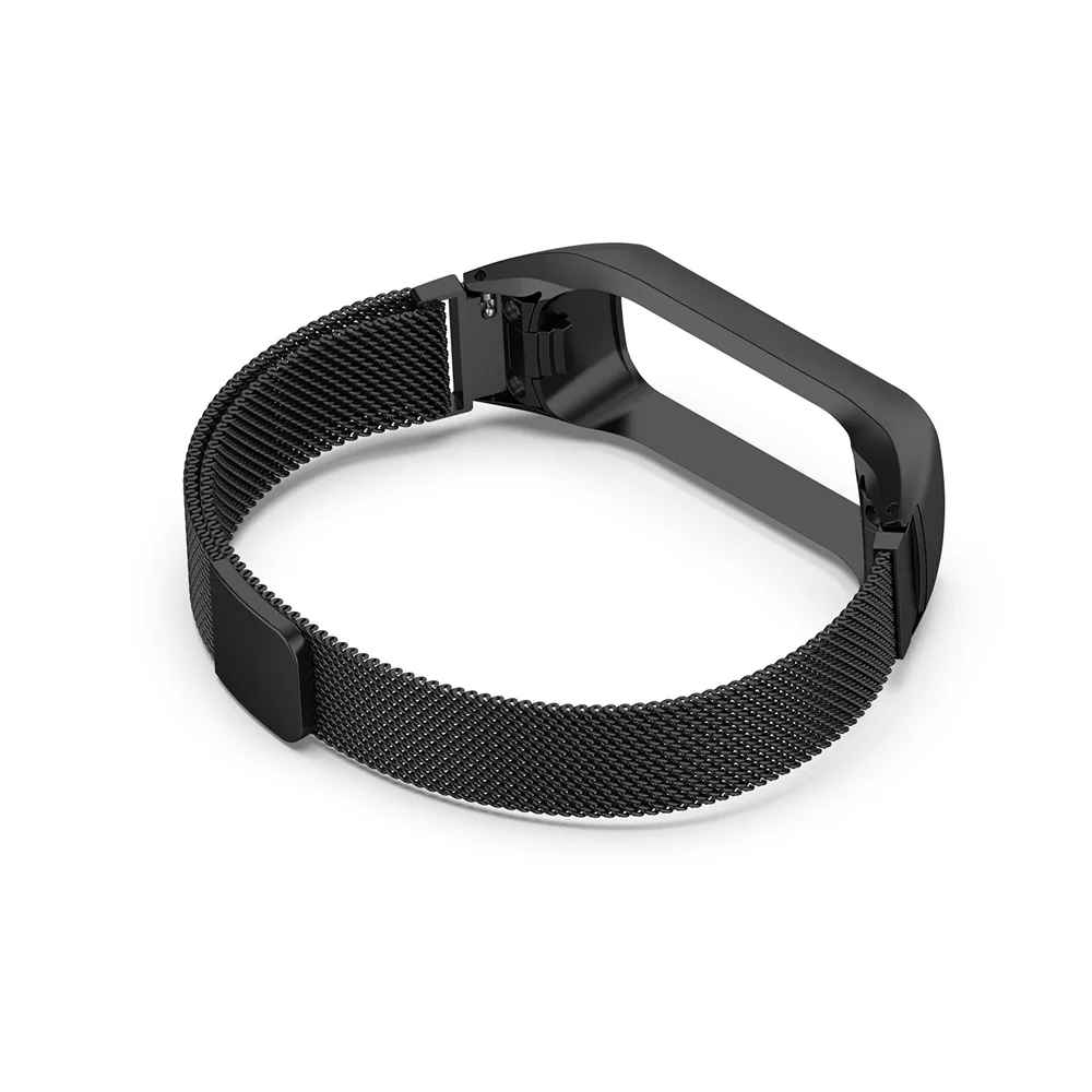 Миланский ремешок для часов для samsung Galaxy Fit e черный магнитный браслет для samsung Galaxy Fit e R375 ремешки из нержавеющей стали