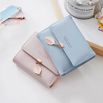 

Womens Wallets and Purses Fashion Leather Short Folding Coin Card Holder portafoglio donna portfel damski portefeuille femme