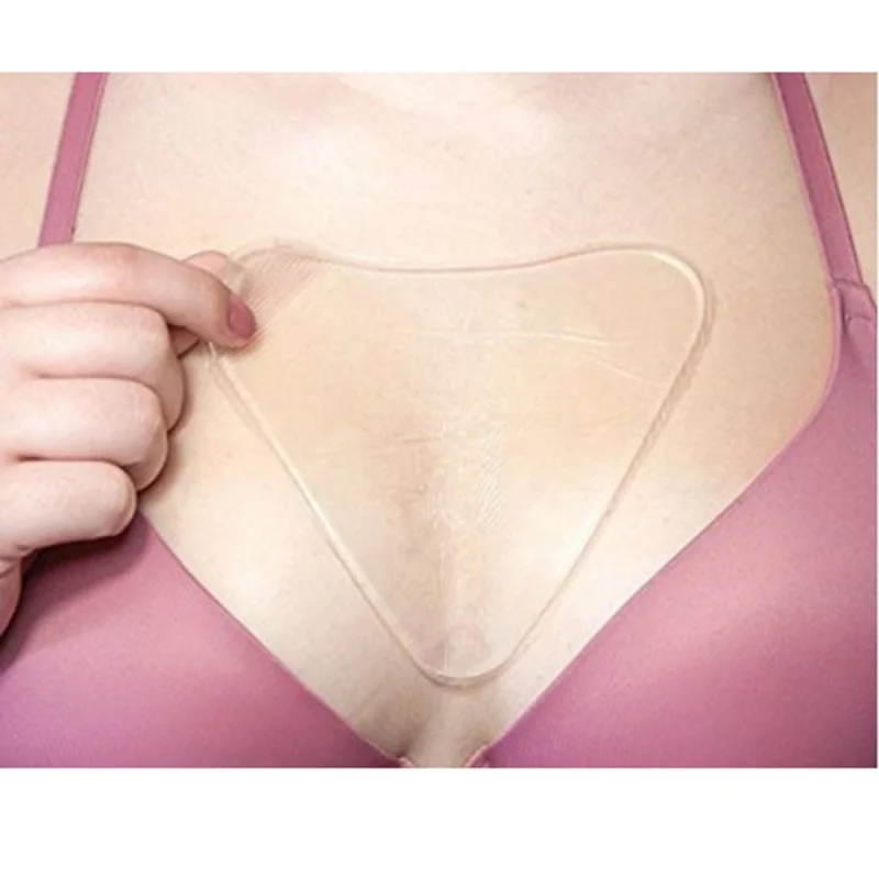 Силиконовые гелевые накладки на грудь против морщин устраняющие мелкие морщины медицинские многоразовые невидимые самоклеющиеся накладки на грудь Прямая поставка