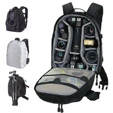 Discount! TREKGEAR Mini Trekker AW Photo DSLR Camera Bag Digital SLR travel Backpack With All Weather Cover For Nikon Canon