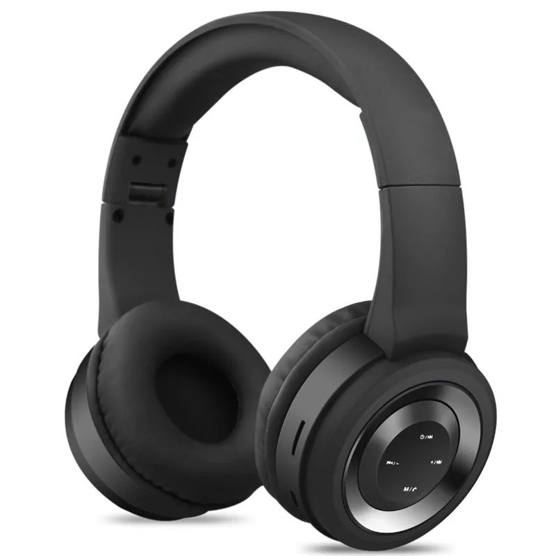 Черный NFUNGYK TR905 Bluetooth наушники Спорт Поддержка TF FM радио для iphone xiaomi компьютер лучшие беспроводные наушники с микрофоном - Цвет: Черный