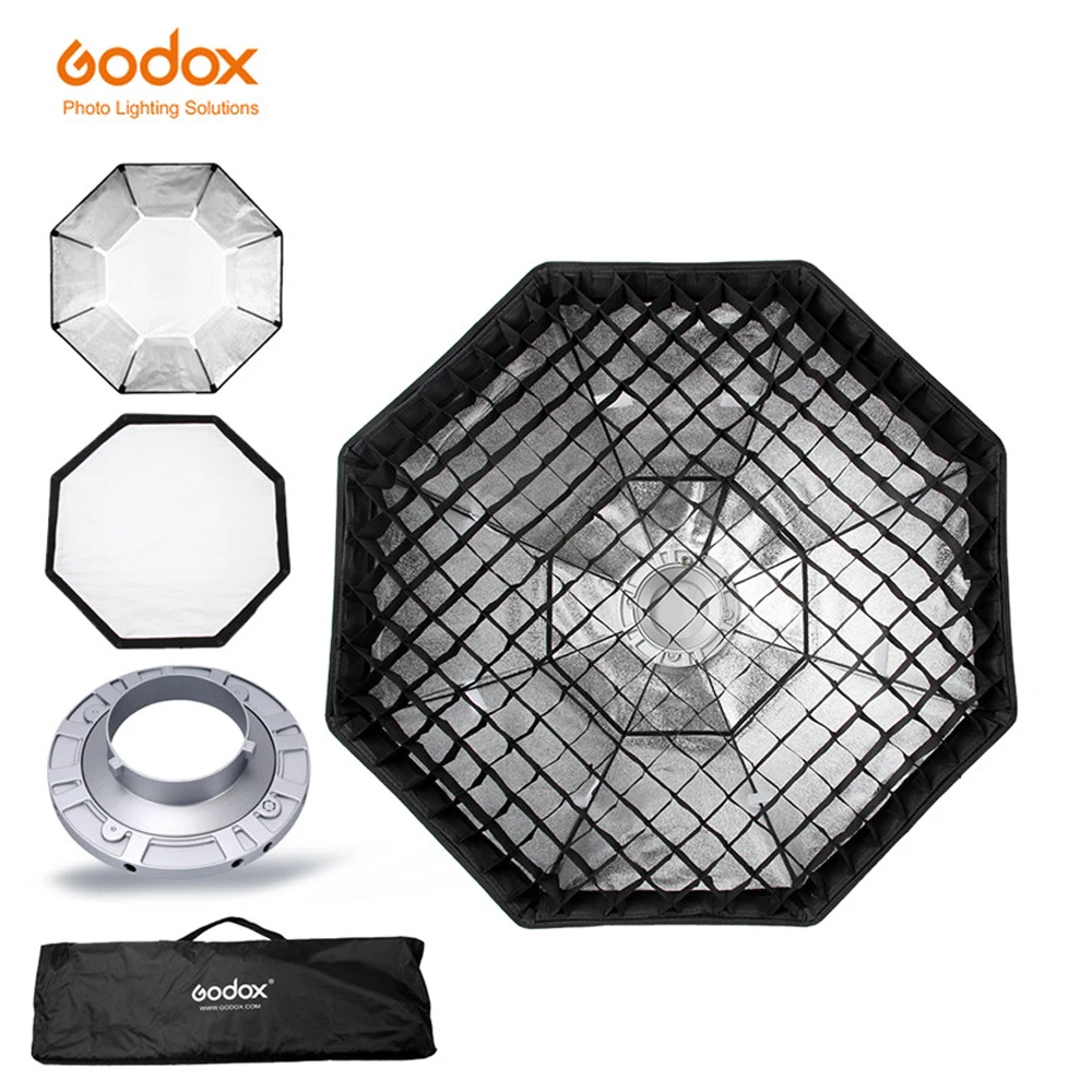 

Godox Softbox 120cm 47" Octagon Honeycomb Grid Softbox soft box with Bowens Mount for Studio Flash