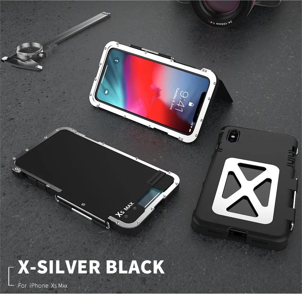 Homem de Ferro para Iphone Móvel para Iphone R-just Original Armadura Inoxidável xs Flip Telefone Case Metal Max xr x Rei Aço 21 Telefonia e Comunicação