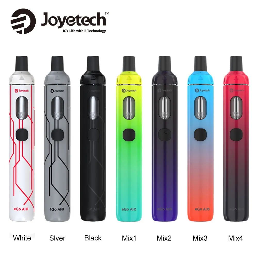 100% Оригинал Joyetech эго AIO вейп легкоприменяемый комплект 1500 мАч батарея и 2 мл емкость бака распылитель E-сигареты вейп Vs Ijust 2/Ijust S комплект