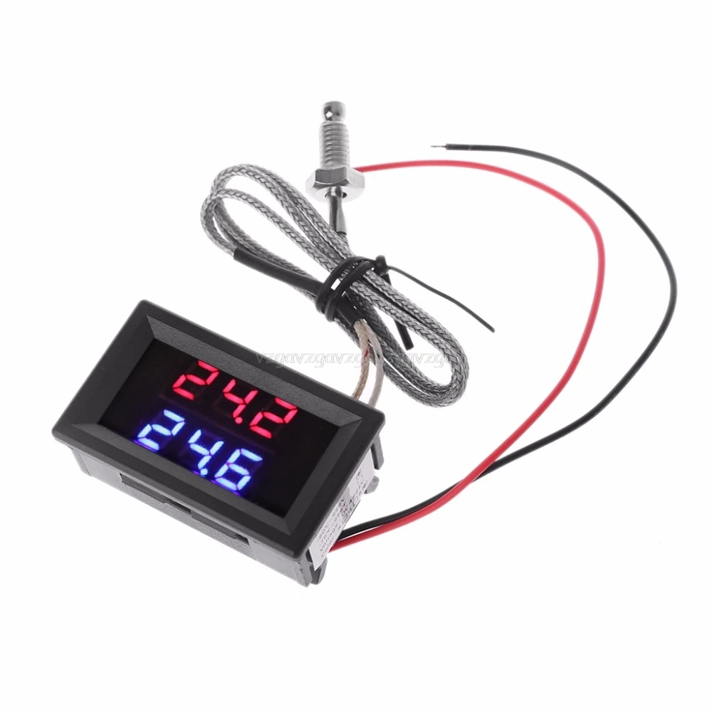 

Dual Digital K Thermocouple Thermometer Embedded High Temperature Sensor Tester My30 19 Dropship