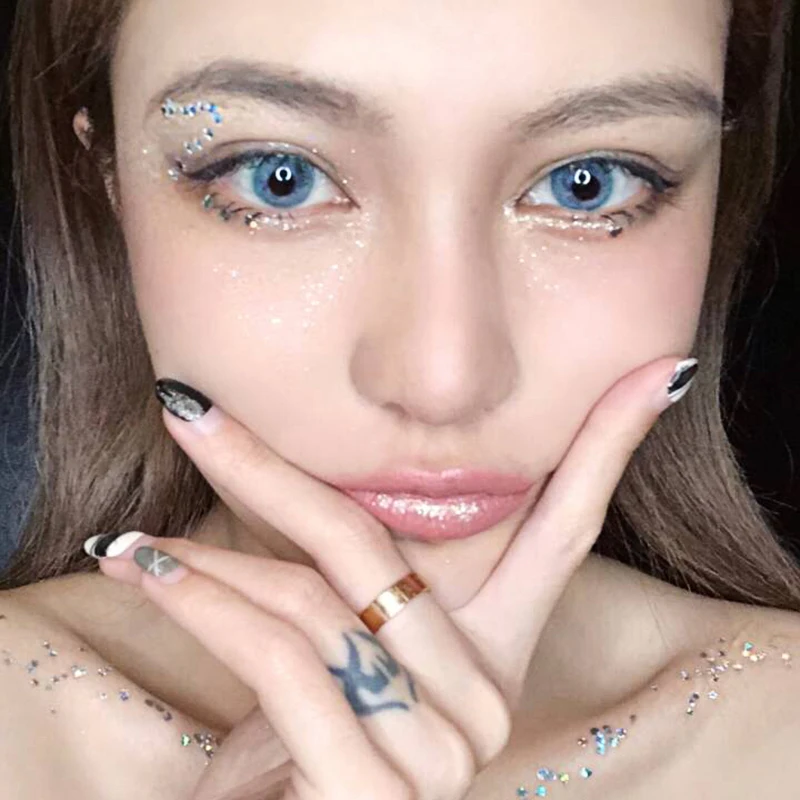 12 шт./Набор DIY Nail Art Блеск украшения ломтик красочные жемчужные кристаллические